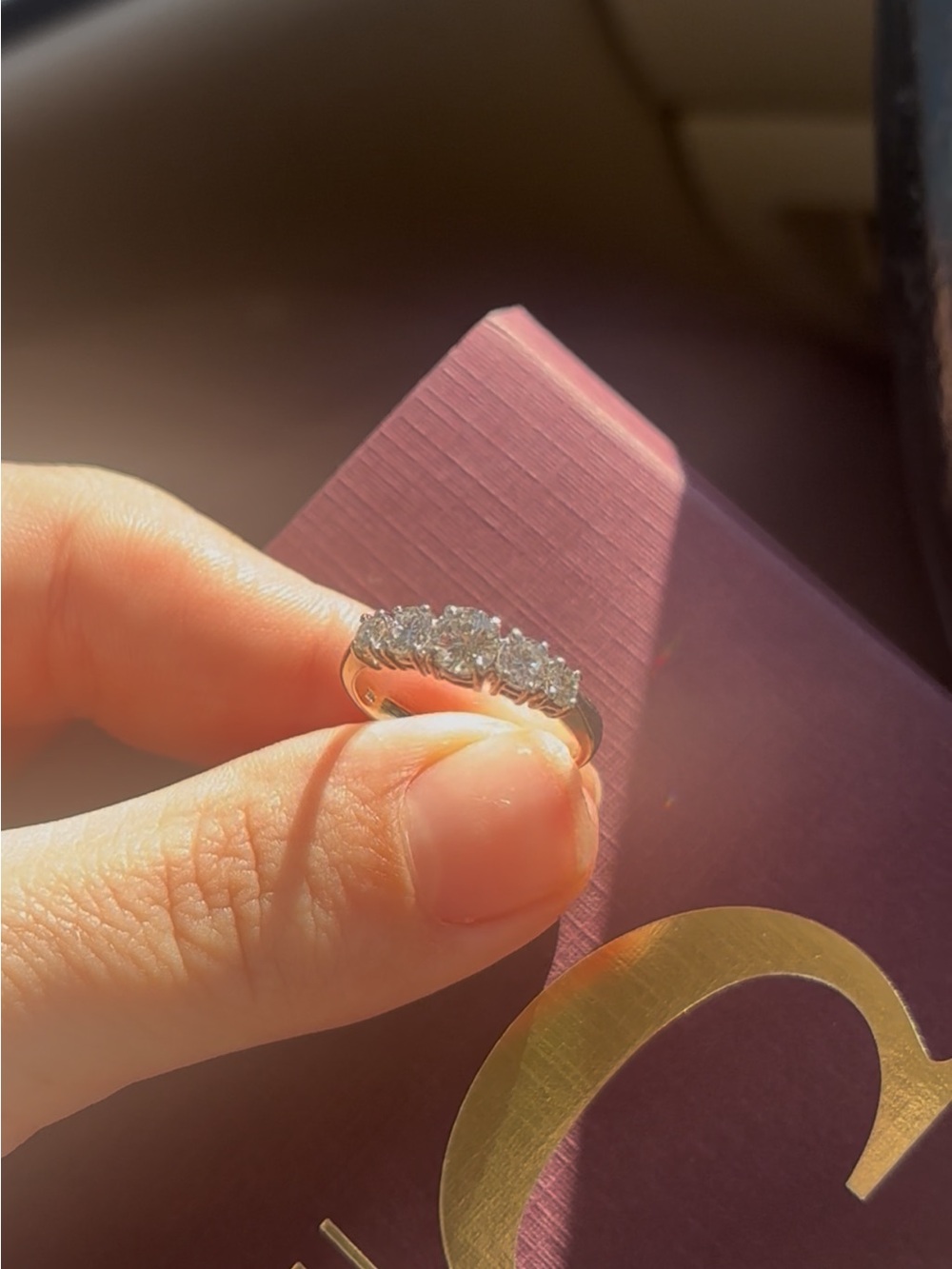 Five-Stone 14k White Gold Diamond Ring